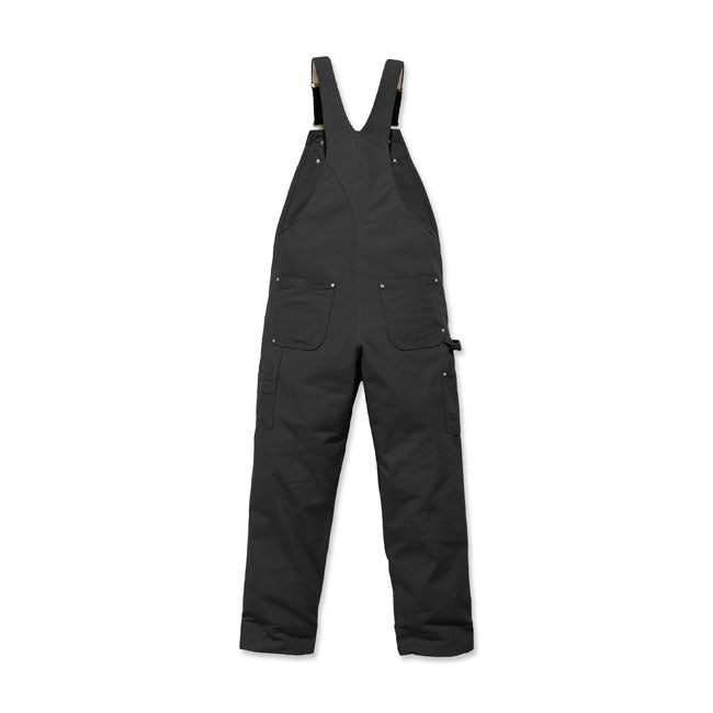 No break-in time necessary. These Carhartt Fit duck men's lightweight bibs are ready for the toughest jobs; with stretch canvas that feels comfortable from the start. Built to last; the overalls have triple-stitched seams; reinforced cuffs; and a double layer at the knees. The extra bit of stretch gives you enough flex to bend and squat without a problem. 12 oz/ydý - 407 gsm. 100% Cotton. Rugged Flexrÿ- Eases movement. Kick panels - Full circumference kick panels. Bib pocket. Right-leg hammer loop. Two ba