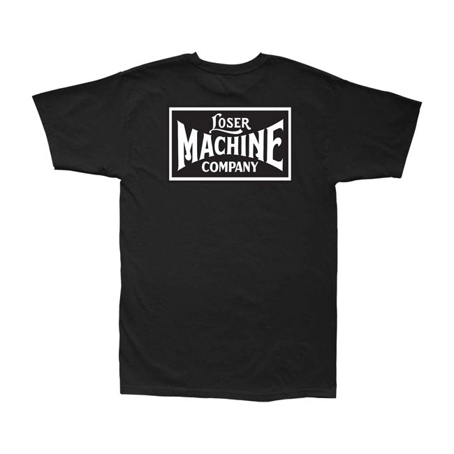 Loser Machine New OG T Shirt Zwart Unisex 100 Procent Katoen Rugopdruk Borstopdruk