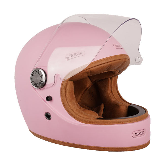 By City Roadster III Helm Roze Van Glasvezel Met Ventilatie Antifog Vizier En Bluetooth