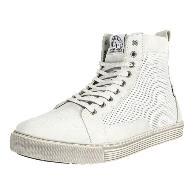 The John Doe Neo XTMr pushes the boundaries in motorcycle sneakers. It looks like a streetwear-style sneaker but the XTM-Fiberr membrane and additional ankle; heel and forefoot reinforcement give you an extremely high level of protection. The tongue is equipped with a water barrier to keep water from washing into the boot; a zipper on the side adds convenience and comfort. Neo XTMr has an oil-resistant; vibration-absorbing non-slip sole to give you additional hold and security on your motorbike. CE certifi