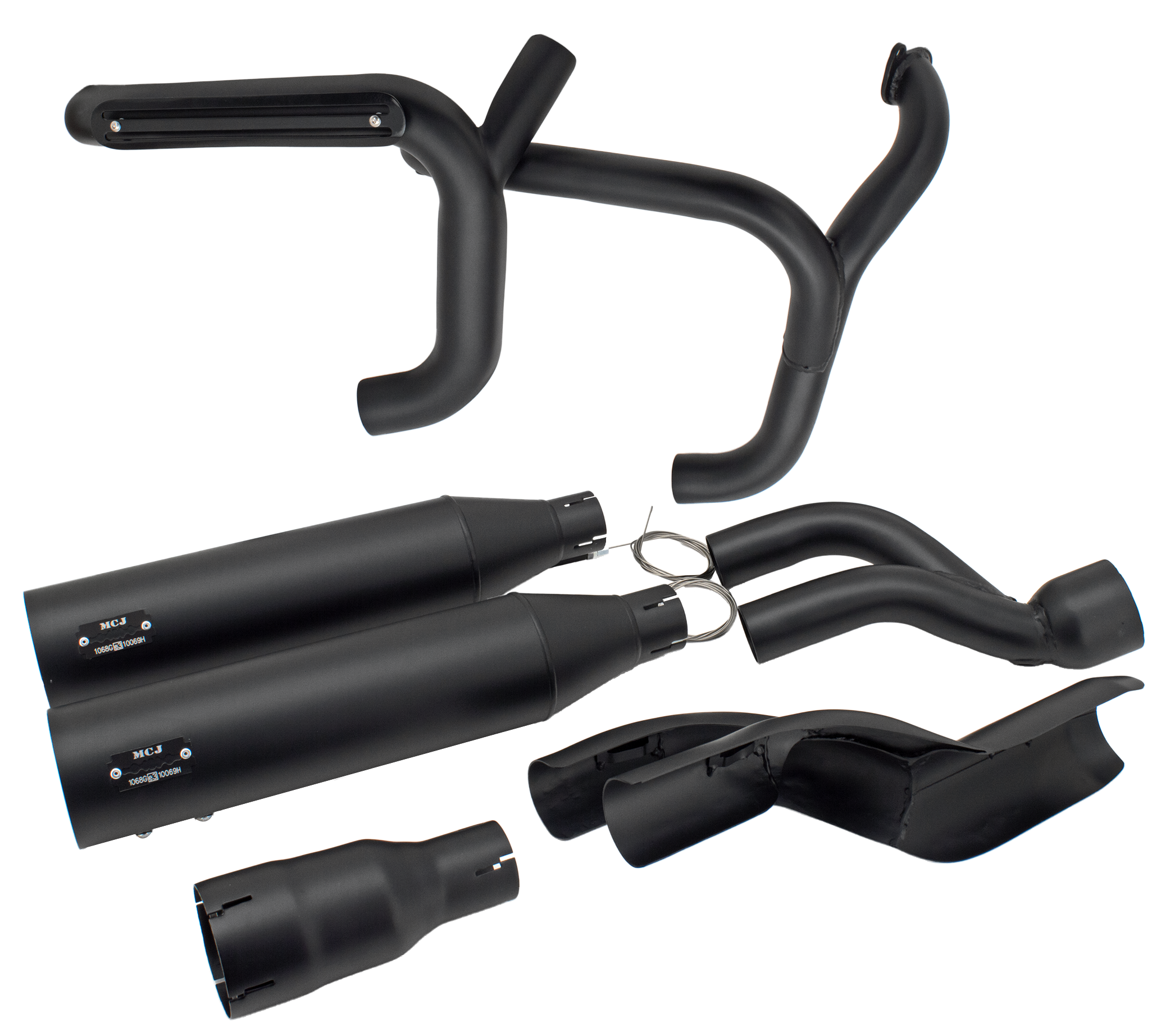 MCJ ADJUSTABLE 2-INTO-2 EXHAUST FOR RH975 NIGHTSTER