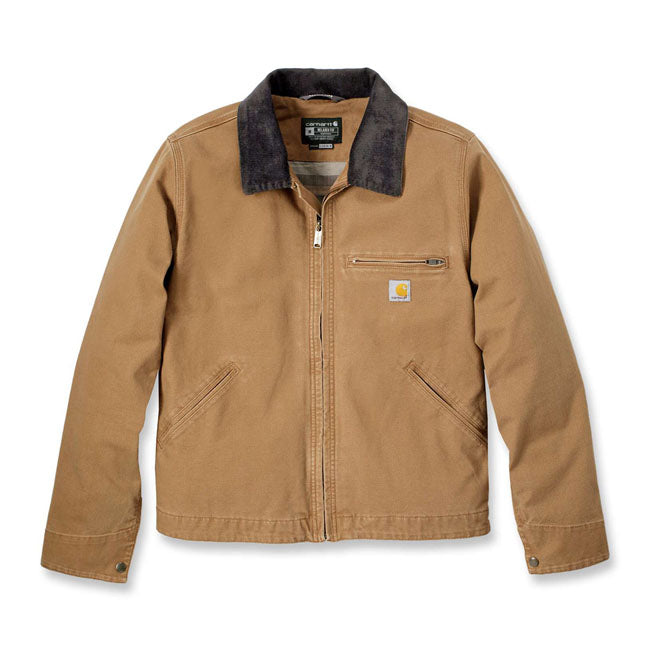 Carhartt Detroit Canvas Jas Bruin Met Modern Ontwerp Voor Werkstijl