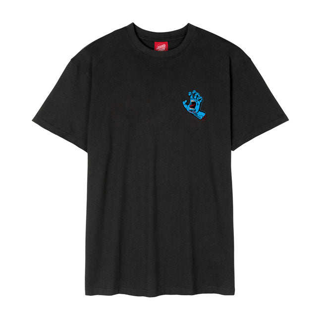 Roll up and stand out in the latest t-shirts and apparel from Santa Cruz Skateboards. The Screaming Hand regular fit cotton t-shirt features small front and large back Santa Cruz Screaming Hand logo prints. Artwork by the legendary Jim Phillips. Santa Cruz has been manufacturing the best skateboards and apparel since 1973. Innovative skateboards and artwork from the beginning ''til the end.
