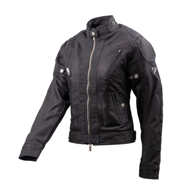 The By City Teneree Venty IV jacket made of perforated mesh fabric and waxed cotton with reflective material on the collar. Includes 4 outside pockets and 2 inside. Adjustable waist arms; central YKK double slider zipper; back protector pocket (protection not included) removable "Flexishock" protections elbows shoulders certified EN1621 1: 2012 CE Level. The jacket is EN17092 4: 2020 A certified. Available for men and female.