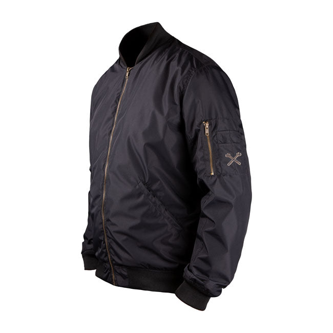 John Doe Flight Jacket XTMr Zwart met XTM Fiberr Voering en Beschermers Schouders Ellebogen Rug AAA EN17092