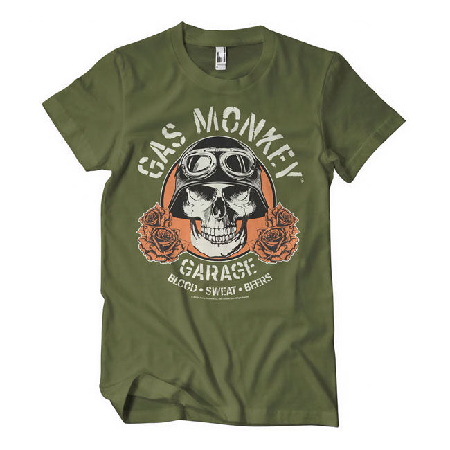 Gas Monkey Garage! Choose your favorite t-shirt; hoodie; tanktop; long sleeve or cap from the legendary Dallas-based garage founded by Richard Rawlings and made famous by their tv show. Blending craftsmanship; rock 'n' roll energy; and Texas grit; Gas Monkey Garage has become a symbol of automotive passion and bold designs. Also their apparel have bold designs; every piece; from rugged t-shirts to stylish hoodies are made from 100% cotton have a nice print on the back or front. Wear the legend. Embrace the 