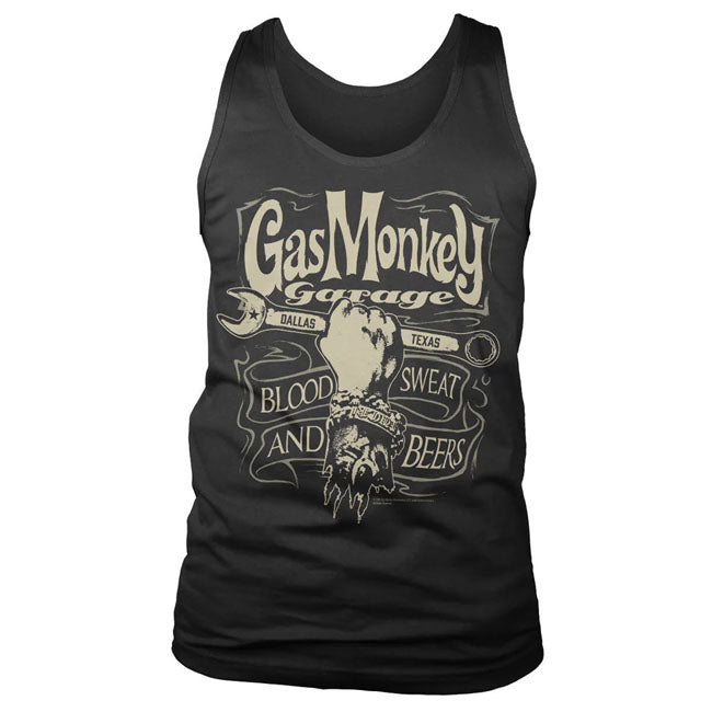 Gas Monkey Garage! Choose your favorite t-shirt; hoodie; tanktop; long sleeve or cap from the legendary Dallas-based garage founded by Richard Rawlings and made famous by their tv show. Blending craftsmanship; rock 'n' roll energy; and Texas grit; Gas Monkey Garage has become a symbol of automotive passion and bold designs. Also their apparel have bold designs; every piece; from rugged t-shirts to stylish hoodies are made from 100% cotton have a nice print on the back or front. Wear the legend. Embrace the 