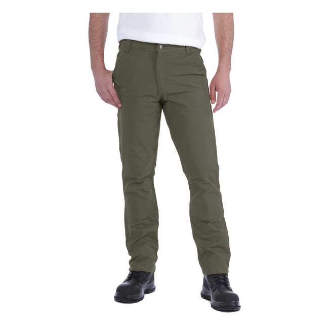 Carhartt Stretch Duck Werkbroek Met Dubbel Voorstuk Tarmac