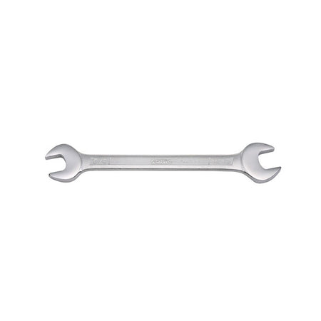 Individual open end spanner. Perfect for replacement or for size addition to an existing wrench set.  - US/SAE sized  - Chrome vanadium steel  - Satin finish.