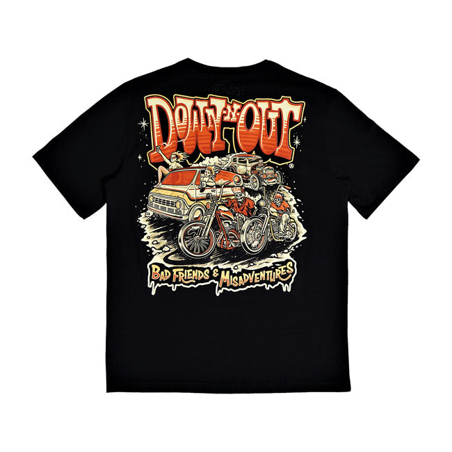 Down-n-Out apparel is for those who do things their own way. T-shirts of ultra-soft 100% pre-shrunk cotton; standard fit and full color back and front screen print. You live life to the extreme; party hard and live fast. Show you''re a gearhead through and through; however you satisfy your need for speed.