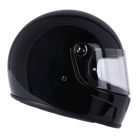 The ROEG RX1 crafted from the "ROEG Performance series;" a modern vintage full-face helmet that embodies the perfect blend of rugged style; comfort; and safety; making it an exceptionally cozy helmet. Its ultra-compact; shock-absorbent RX fiberglass shell is packed with all the features expected from a contemporary helmet; including a multi-density EPS liner; pin-lock ready visor; removable and washable comfort lining and a quick-release micro-lock chin strap. With ECE 22/06 homologation ensuring maximum ri