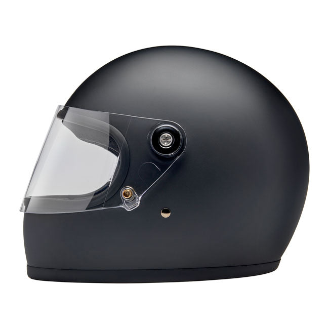 Biltwell Gringo S Helm Mat Zwart Retro 70s Stijl Slank Profiel ECE 22.06 DOT Gecertificeerd