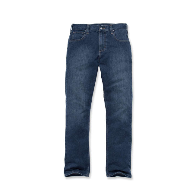 Carhartt Rugged Flexr Straight Jeans Blauw Denim 11.25 Oz Stretch Comfort Werkbroek