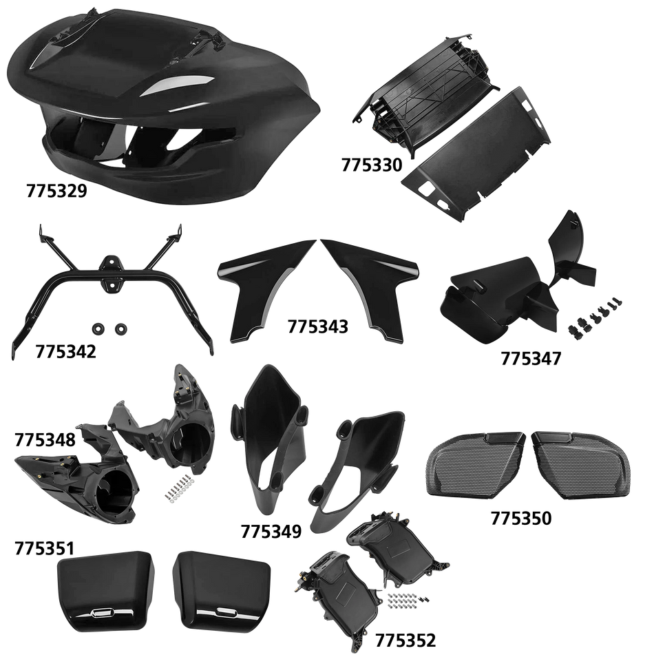 ROAD GLIDE "SHARKNOSE" FAIRING PARTS 2023 TO PRESENT