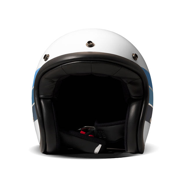 DMD Olympus Retro Helm ECE 22.06 Glasfiber Shell Bluetooth Ready Visier Snaps Drie Maten Wit