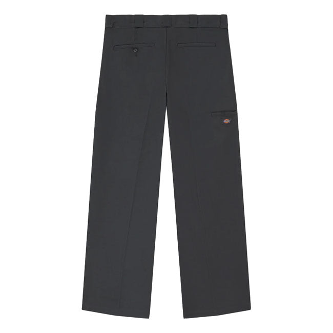 The Dickies 247 Loose work pant is a loose fit; straight leg twill work pant. Made with 8.3OZ 100% cotton with enzyme wash for softening. Featuring work pant welt back pockets; front slash pockets; front and back crease; zip-fly with top button closure; and contrast waistband tape and print. A modern take on classic workwear. Available in a wide range of classic and seasonal fade resistant colors. Loose fit with straight leg 100% cotton twill