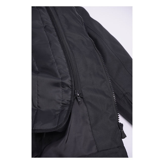 By City Winter Route III Jas Zwart Cordura Polyester Reflecterende Elementen CE Level 1 Zeven Zakken