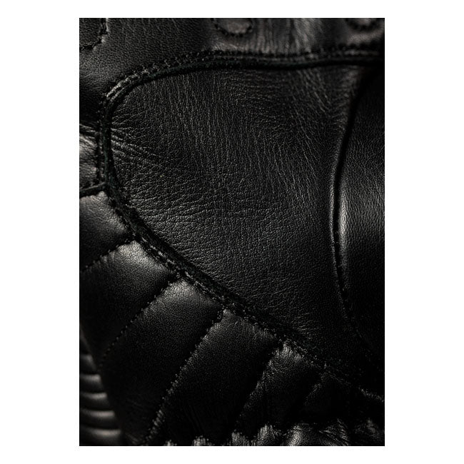 John Doe Durango Rijhandschoenen Zwart Camel Met Volnerfleer Katoenen Twill CE EN 13594 2015 Touchscreen Compatibel