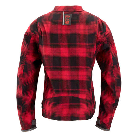The Holy Freedom Definitive Jacket blends vintage appeal with modern moto function. Made from brushed cotton flannel with leather trim; it's CE-certified and designed for life on two wheels. Stretch gussets at the shoulders offer riding comfort; while the black polyester lining adds a smooth; durable interior. With a secure double front closure; YKK metal zippers; and six total pockets; it''s as practical as it is stylish. Pockets for optional protectors let you customize your level of protection. Finished 