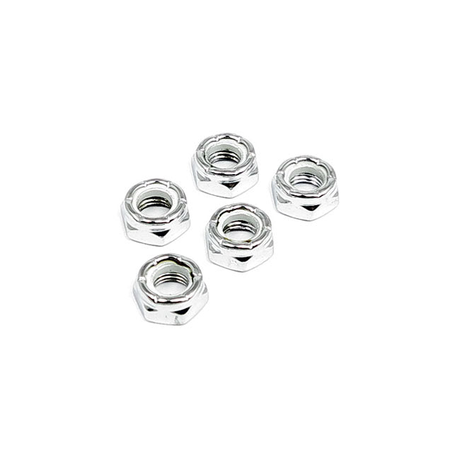 Jam lock nut chrome, 7/16-20 - 25 pack
