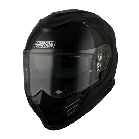 The Simpson Venom is a full-face helmet with a sharp aggressive look; which at the same time offers a lot of comfort. The ultra-light but very strong outer shell of the helmet is made of in Tri-composite blend; compound of carbon; Kevlar and fiberglass. The inner lining is removable and washable. The shell has been aerodynamically tuned for motorcycle riding; and is fully ventilated for maximum airflow. The helmet has a scratch-resistant and anti-fog visor and the integrated sun visor also protects you agai