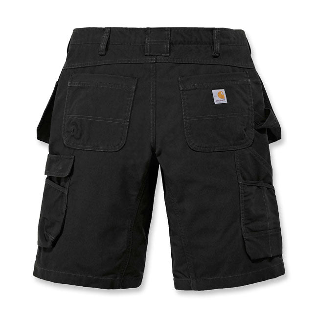 Relaxed Fit; 12" - 30 cm inseam length on size M ú Rugged FlexT - Allows for more movement ú Sits at the waist ú Two front CorduraT Fabric reinforced ledge pockets; extra small fifth money pocket inside right ledge pocket ú Right-leg hammer loop ú Two CorduraT Fabric lined back patch pockets with CorduraT Fabric welt pocket edge ú Two front attached holster pockets tucked inside front ledger pockets with extra storage ú Right leg cargo bellow pocket with multiple utility pockets; flap and snap closur
