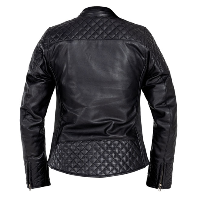 John Doe Adina Lederen Jas Dames Zwart Model Luxe Bikerstijl Met 5 Werkdagen Verzendtijd