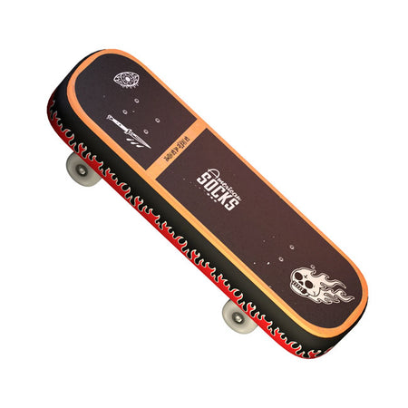 The Sock Gift Boxes from American Socks are more than just socks in a box. Each set comes with 3 pairs of our best crew socks designs; created in collaboration with artists. From a skateboard-shaped box to a coffin with Dracula or a guitar amp; every gift set is as unique as what's inside. Perfect as a birthday present or just because you can; the sock gift boxes are unisex and made to thrill skaters; surfers; gamers; music fans and anyone into tattoo designs. Find your perfect gift box and surprise someone