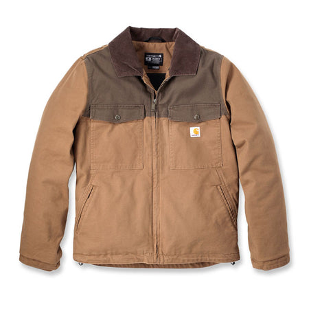 Gear up for cold weather; whether in the great outdoors or on the job; with this men''s western jacket. The rugged duck canvas is tough enough for any job; but features a relaxed fit and built-in flex so you never feel restricted. Plus; it's lined and insulated for warmth on cooler days. Relaxed fit Rugged FlexT - Allows for more movement Wind FighterT - Wind resistant Open collar Two chest pockets with flaps and snap closures Two lower front pockets Two interior pockets; one pocket with zipper closu