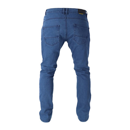 Go full throttle with the Roeg Chaser jeans. The Chaser CE approved 5-pocket jeans are a single layer jeans which combines AA protection with maximum comfort. The custom RQ outer fabric; unique for this ROEG product; provides the wearer an incomparable experience. The removable RQ protectors on hips and height-adjustable knees provides extra safety due to maximum shock absorption. Designed to move easily with you; these regular straight fit jeans provide ultimate wearing comfort thanks to four-way stretchab
