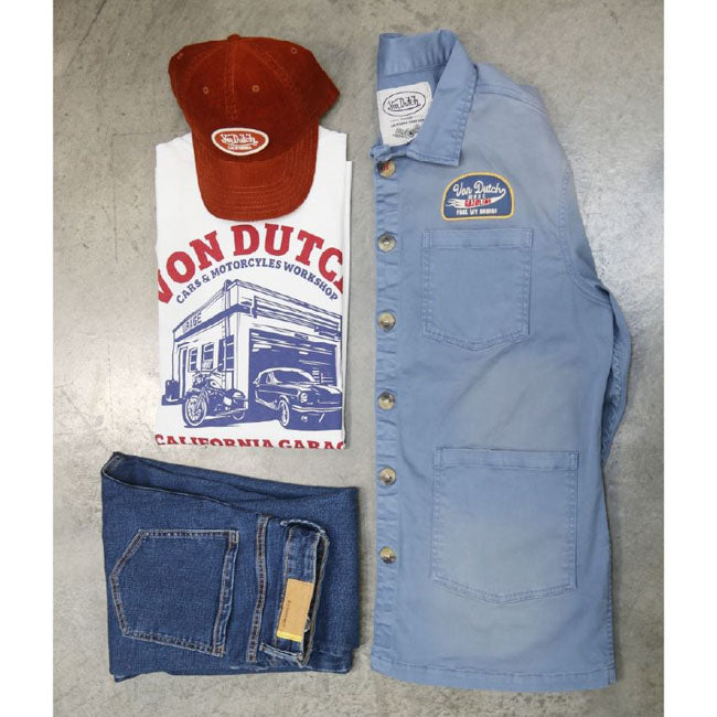 Von Dutch Repar T Shirt Wit Katoen Elastaan Mix Voor Eigentijdse Amerikaanse Look