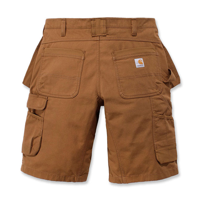 Relaxed Fit; 12" - 30 cm inseam length on size M ú Rugged FlexT - Allows for more movement ú Sits at the waist ú Two front CorduraT Fabric reinforced ledge pockets; extra small fifth money pocket inside right ledge pocket ú Right-leg hammer loop ú Two CorduraT Fabric lined back patch pockets with CorduraT Fabric welt pocket edge ú Two front attached holster pockets tucked inside front ledger pockets with extra storage ú Right leg cargo bellow pocket with multiple utility pockets; flap and snap closur