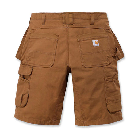 Relaxed Fit; 12" - 30 cm inseam length on size M ú Rugged FlexT - Allows for more movement ú Sits at the waist ú Two front CorduraT Fabric reinforced ledge pockets; extra small fifth money pocket inside right ledge pocket ú Right-leg hammer loop ú Two CorduraT Fabric lined back patch pockets with CorduraT Fabric welt pocket edge ú Two front attached holster pockets tucked inside front ledger pockets with extra storage ú Right leg cargo bellow pocket with multiple utility pockets; flap and snap closur