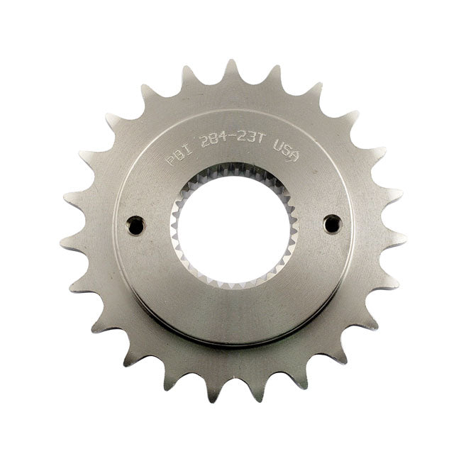 .500" (12.7mm) offset; Used when converting from belt to chain drive; CNC machined; 8620 alloy steel; Heat treated; Nickel plated  Note: Will fit 91-92 XL models but lockplate bolt location is different