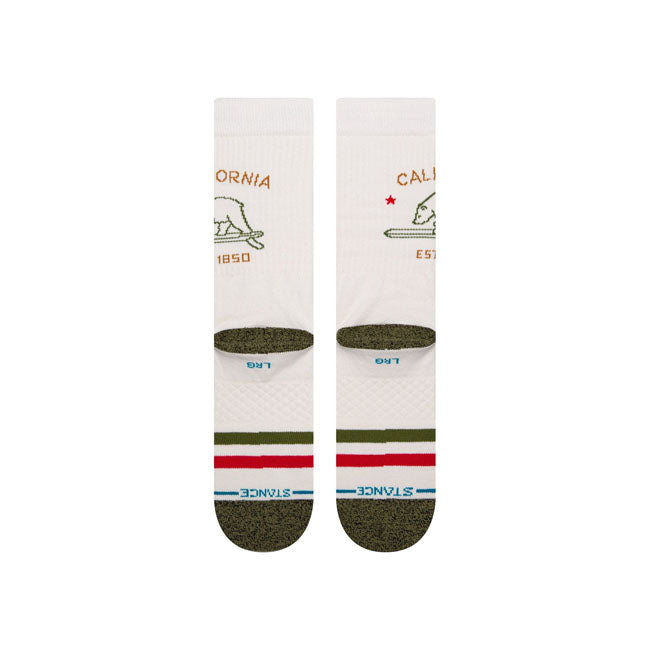 Stance California Republic Sokken Off White Middellange Kuitlengte