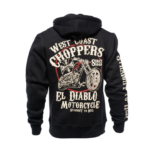 Are you looking for some nice hoodies of WCC then check our collection. These premium WCC hoodies are cut in a perfect comfort fit. At the sleeves they have rib cuff ends. These hoodies have an elasticated waistband with a drawstring. The slit pockets at the front combine comfort with practical use. This El Diablo hoodie is one with a design printed on the back; embroidered cross at the chest and text on the right sleeve.