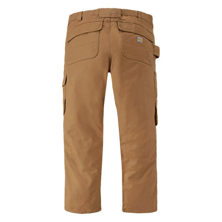 Relaxed fit; straight leg ú Rugged FlexT - Allows for more movement ú Comfortable fit through the seat and thigh with more room to move which sits at the waist ú Long Trousers ú Kick panels ú Reinforced kick panels ú Two reinforced front slash pockets ú FR threads ú Left leg CorduraT Fabric reinforced ledge utility cargo pocket ú Right leg tool pocket with flap and utility loops ú Rugged Flex CorduraT fabric top; full capacity back pockets ú Flex CorduraT fabric secure kneepad pockets conform to 
