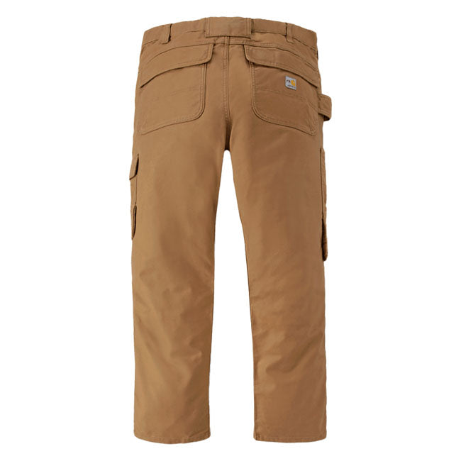 Relaxed fit; straight leg ú Rugged FlexT - Allows for more movement ú Comfortable fit through the seat and thigh with more room to move which sits at the waist ú Long Trousers ú Kick panels ú Reinforced kick panels ú Two reinforced front slash pockets ú FR threads ú Left leg CorduraT Fabric reinforced ledge utility cargo pocket ú Right leg tool pocket with flap and utility loops ú Rugged Flex CorduraT fabric top; full capacity back pockets ú Flex CorduraT fabric secure kneepad pockets conform to 