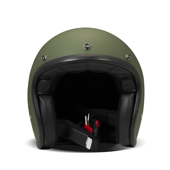 Embrace the fusion of classic style and modern functionality with the DMD Retro helmet; a nod to the iconic 70''s design. This helmet isn''t just a protective gear but a statement piece; crafted for those who dare to stand out. With its ECE 22.06 approved fiberglass shell available in three sizes; it offers a snug fit. The helmet is bluetooth ready; features integrated snaps for visors; and boasts a luxurious; washable lining with Velcro for a custom fit. Secured with a padded chin strap and a reliable Doub