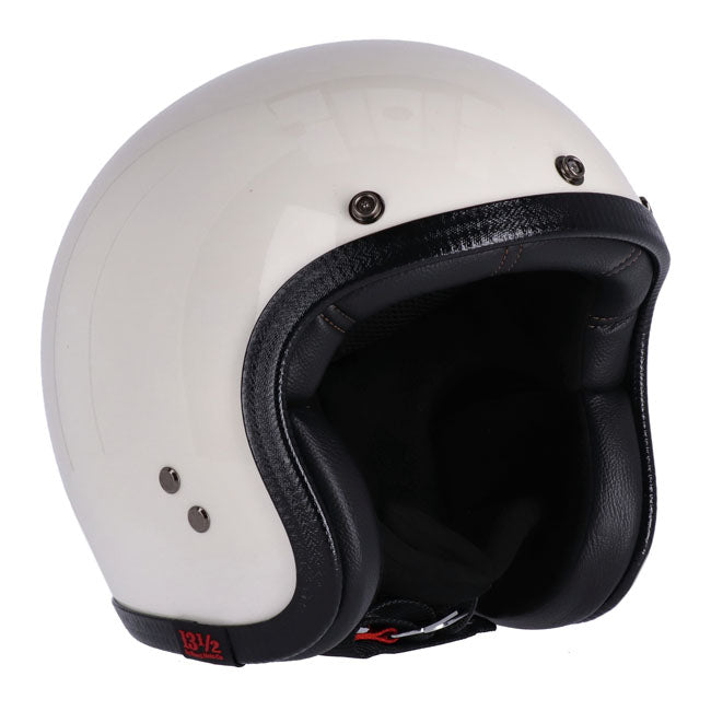 13 1/2 Schedel Bucket Helm Vintage Wit ECE 22.06