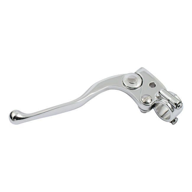 Mechanical handlebar lever assembly in satin aluminum.  Note: Cable adjuster 532334 is not included and must be ordered separately when required.