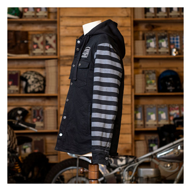 Holy Freedom Folsom Hooded Shirt Zwart 320 g/m² Katoen