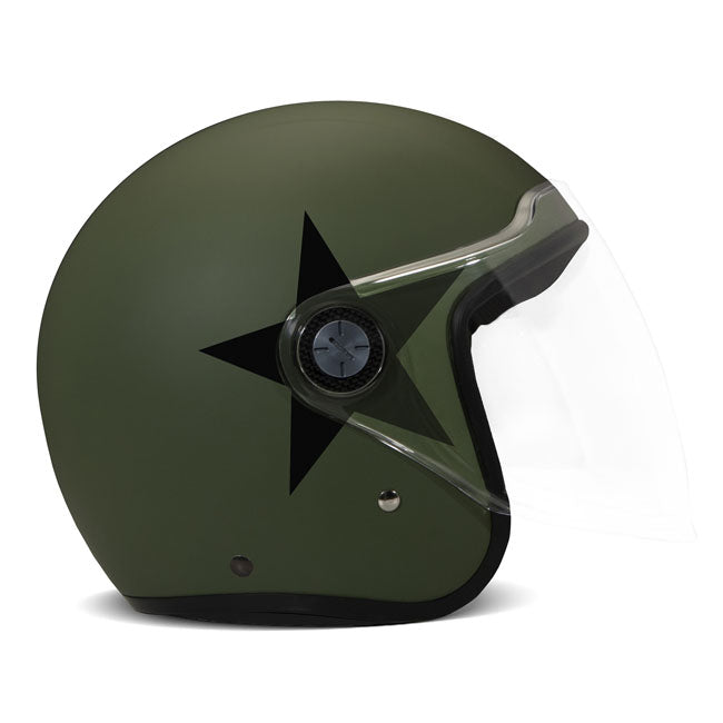 The DMD P1 helmet is a fiberglass jet helmet influenced by the shell of the iconic Seventies but with a next generation visor totally removable. Thanks to an easy system you can take the visor off possessing two products in one: a jet with visor for the winter season and a simple jet fitting glasses or goggles for the sunny and warm days. Three different shells for the perfect fit and maximum compactness; removable and washable liner and padded chin strap with Double D-ring closure. The helmet is ECE approv