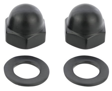 BLACK STAINLESS MIRROR NUT KIT