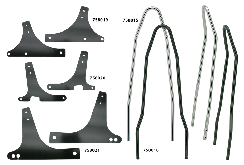 WESTLAND CUSTOMS RIGID MOUNT SISSY BARS