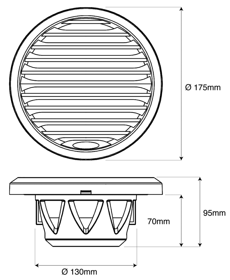 AQUATIC WATERPROOF SIX-AND-A-HALF INCH SPEAKERS