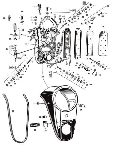 TWO-LIGHT DASH MOUNTING PLATE