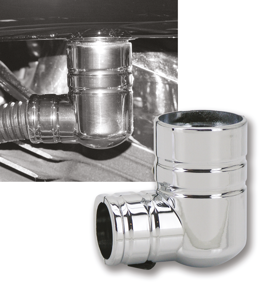 CHROME FUEL TANK FITTING COVER