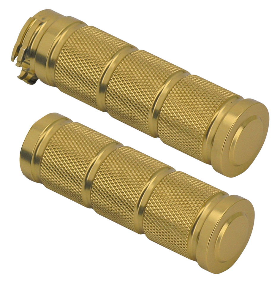 RETRO STYLE KNURLED BILLET ALUMINUM GRIP SETS