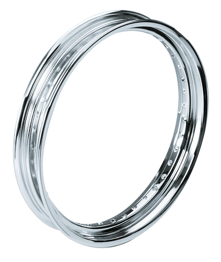 CHROME 19" FRONT RIM WITH ROLLED EDGES